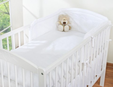 Pościel 2-cz 120x90 - Serduszka białe