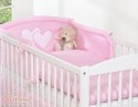 Pościel 3-cz 120x90 - Serduszka różowe