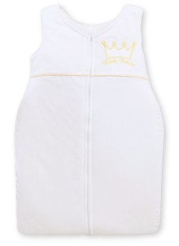 Śpiworek dla dzieci bawełniany M 6-12 mcy TOG 2.5 całoroczny ocieplany Little Prince biały
