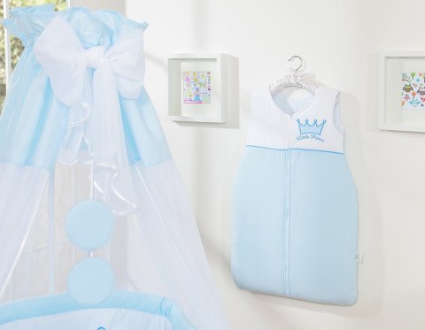 Śpiworek dla dzieci bawełniany M 6-12 mcy TOG 2.5 całoroczny ocieplany Little Prince niebieski