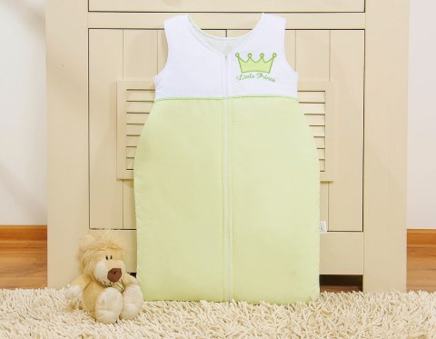 Śpiworek dla dzieci bawełniany M 6-12 mcy TOG 2.5 całoroczny ocieplany Little Prince zielony