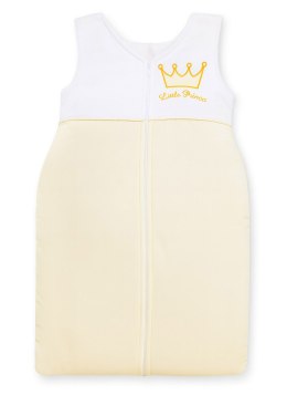 Śpiworek dla dzieci bawełniany M 6-12 mcy TOG 2.5 całoroczny ocieplany - Little Princess kremowy