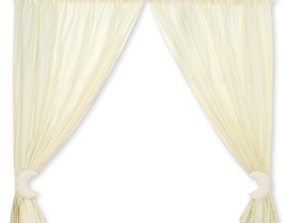 Zasłonki do pokoju dziecięcego- Dobranoc kremowe