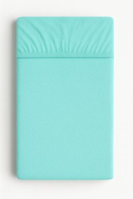 Prześcieradło frotte z gumką do łóżeczka 140x70cm - miętowe