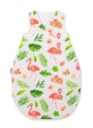 Śpiworek dla dzieci bawełniany M 3-12 mcy TOG 2.5 całoroczny ocieplany - flamingi