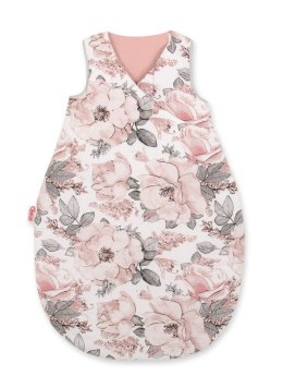 Śpiworek dla dzieci bawełniany M 3-12 mcy TOG 2.5 całoroczny ocieplany - róże sepia