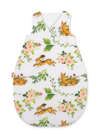 Śpiworek dla dzieci bawełniany M 3-12 mcy TOG 2.5 całoroczny ocieplany - w lesie