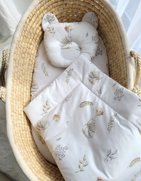 Kołderka z wypełnieniem i poduszka profilowana Miś - zestaw 2cz. - Gąski