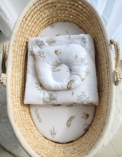 Kołderka z wypełnieniem i poduszka profilowana Miś - zestaw 2cz. - Gąski