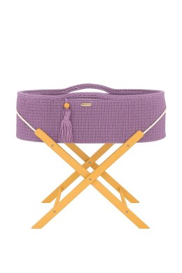 Kosz Mojżesza BOHO Handmade ze stojakiem lila