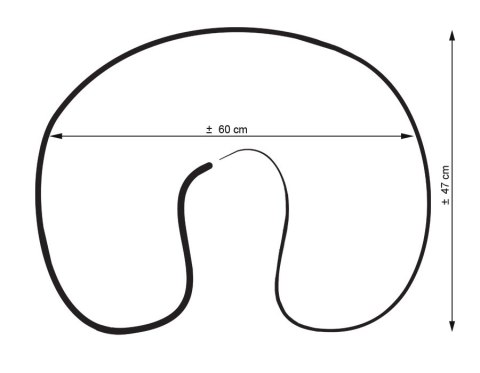 Poduszka rogal do karmienia fasolka + zdejmowana poszewka - Gąski