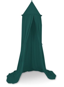 Baldachim wiszący bawełniany do pokoju dziecięcego - butelkowa zieleń