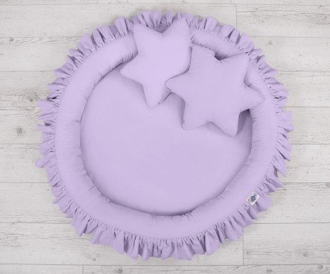 Gniazdko z falbanką do zabawy - fioletowe