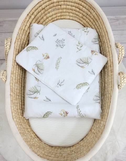 Komplet pościeli dla niemowląt z wypełnieniem 2-cz 75x100cm NEWBORN - Gąski