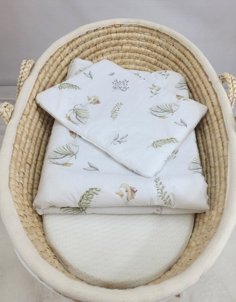 Komplet pościeli dla niemowląt z wypełnieniem 2-cz 75x100cm NEWBORN - Gąski