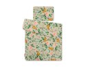 Komplet pościeli dla niemowląt z wypełnieniem 2-cz 75x100cm NEWBORN - Rabbit with flowers