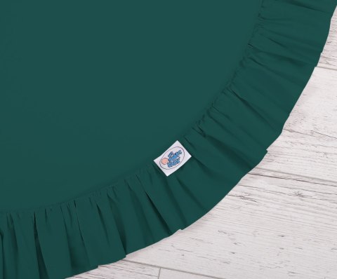 Mata do zabawy z falbanką - butelkowa zieleń