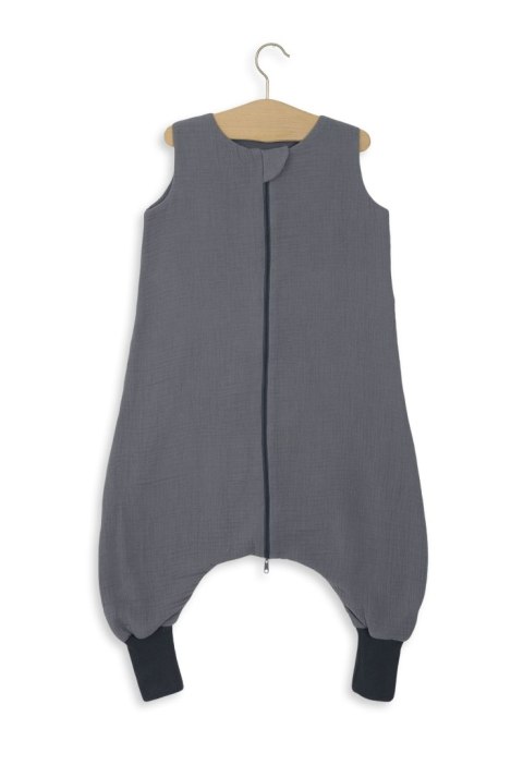 Muślinowy śpiworek dla dzieci z nogawkami XL 2-4 lata letni TOG 1.0 - antracyt