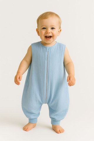 Muślinowy śpiworek dla dzieci z nogawkami XL 2-4 lata letni TOG 1.0 - blue