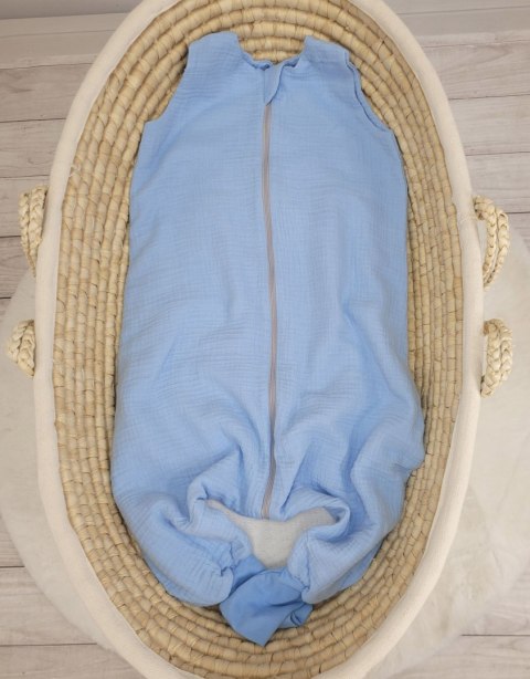 Muślinowy śpiworek dla dzieci z nogawkami XL 2-4 lata letni TOG 1.0 - blue