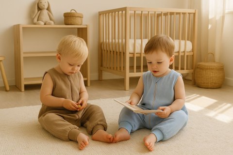 Muślinowy śpiworek dla dzieci z nogawkami XL 2-4 lata letni TOG 1.0 - blue