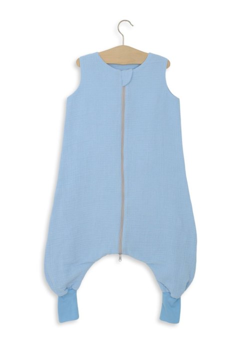 Muślinowy śpiworek dla dzieci z nogawkami L 9-24 mcy letni TOG 1.0 - blue