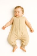 Muślinowy śpiworek dla dzieci z nogawkami L 9-24 mcy letni TOG 1.0 - cream
