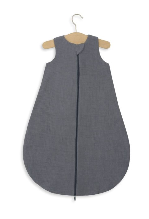 Muślinowy śpiworek dla dzieci zaokrąglony M 6-12 mcy letni TOG 1.0 - antracyt