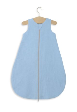 Muślinowy śpiworek dla dzieci zaokrąglony M 6-12 mcy letni TOG 1.0 - blue