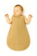 Muślinowy śpiworek dla dzieci zaokrąglony M 6-12 mcy letni TOG 1.0 - camel