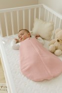 Muślinowy śpiworek dla dzieci zaokrąglony M 6-12 mcy letni TOG 1.0 - pastel pink