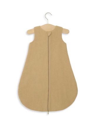 Muślinowy śpiworek dla dzieci zaokrąglony S 0-6 mcy letni TOG 1.0 - camel