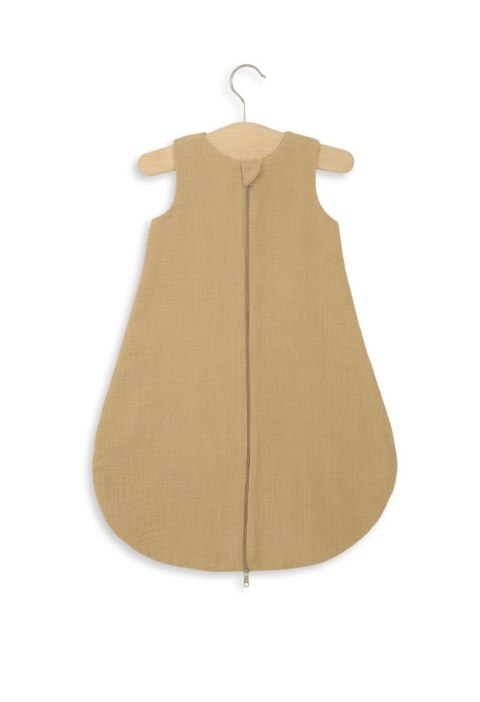 Muślinowy śpiworek dla dzieci zaokrąglony S 0-6 mcy letni TOG 1.0 - camel