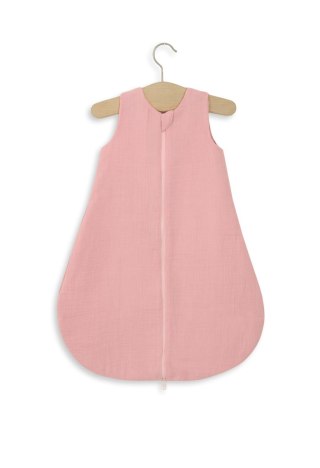 Muślinowy śpiworek dla dzieci zaokrąglony S 0-6 mcy letni TOG 1.0 - pastel pink