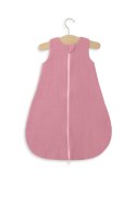 Muślinowy śpiworek dla dzieci zaokrąglony S 0-6 mcy letni TOG 1.0 - róż retro