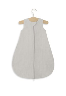 Muślinowy śpiworek dla dzieci zaokrąglony S 0-6 mcy letni TOG 1.0 - szary