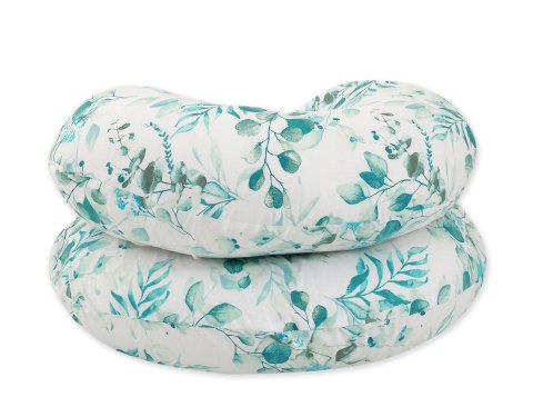 Poduszka ciążowa typu C dla kobiet w ciąży do spania karmienia + zdejmowana poszewka - Eucaliptus