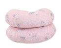 Poduszka ciążowa typu C dla kobiet w ciąży do spania karmienia + zdejmowana poszewka - Króliczki róż