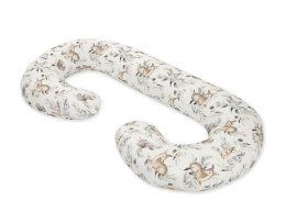 Poduszka ciążowa typu C dla kobiet w ciąży do spania karmienia + zdejmowana poszewka- Woodland olive