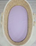 Prześcieradło bawełniane do kosza Mojżesza Boho wózka gondoli 75x35 cm - fioletowe