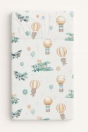 Prześcieradło bawełniane z gumką do łóżeczka 120x60 cm - sky adventure