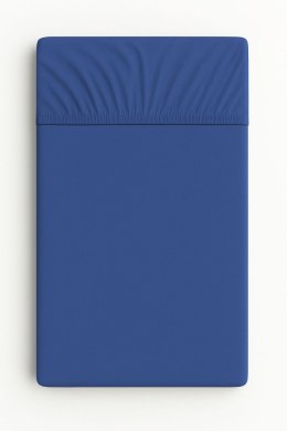 Prześcieradło jersey bawełna z gumką do łóżeczka 120x60cm - ciemny niebieski