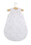 Śpiworek dla dzieci bawełniany zaokrąglony S 0-6 mcy letni TOG 1.0 - mini gwiazdki szare