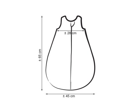 Śpiworek dla dzieci bawełniany zaokrąglony S 0-6 mcy letni TOG 1.0 - róże sepia