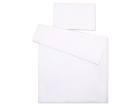 Bawełniana pościel dla dzieci 2 części poszewki na poduszkę 40x60 cm i na kołderkę 135x100 cm -biała