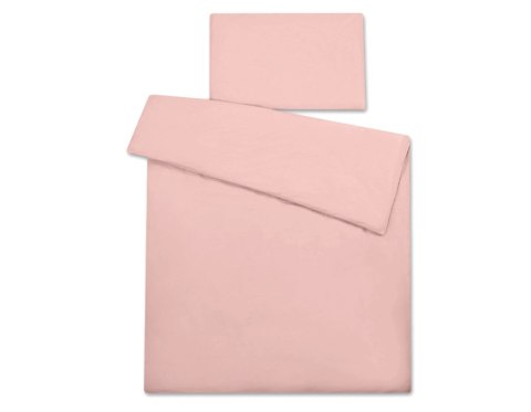 Bawełniana pościel dla dzieci 2 części poszewki na poduszkę i na kołderkę 135x100 - brudny róż