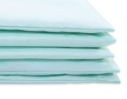 Bawełniana pościel dla dzieci 2 części poszewki na poduszkę i na kołderkę 135x100 - miętowa