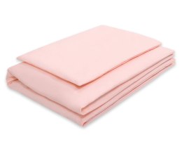 Bawełniana pościel dla dzieci 2 części poszewki na poduszkę i na kołderkę 135x100 - pudrowy róż