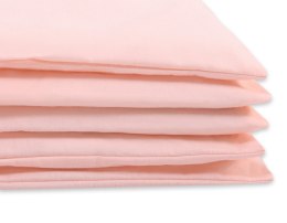 Bawełniana pościel dla dzieci 2 części poszewki na poduszkę i na kołderkę 135x100 - pudrowy róż