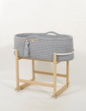 Kosz Mojżesza BOHO Handmade z kołyską - szary